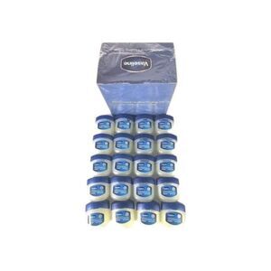 20 Pcs Vaseline 100% Pure Petroleum Jelly Original Skin Protectant, 0.25 OZ